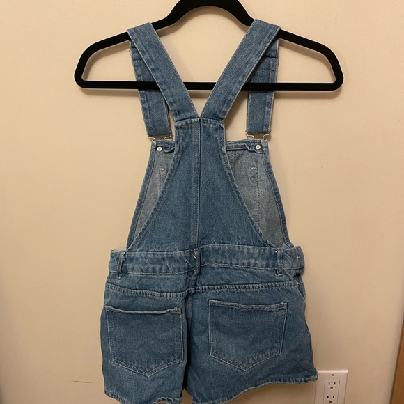 Blue denim overalls size small, Zara Authentic Denim by TRF - Picture 2 of 2